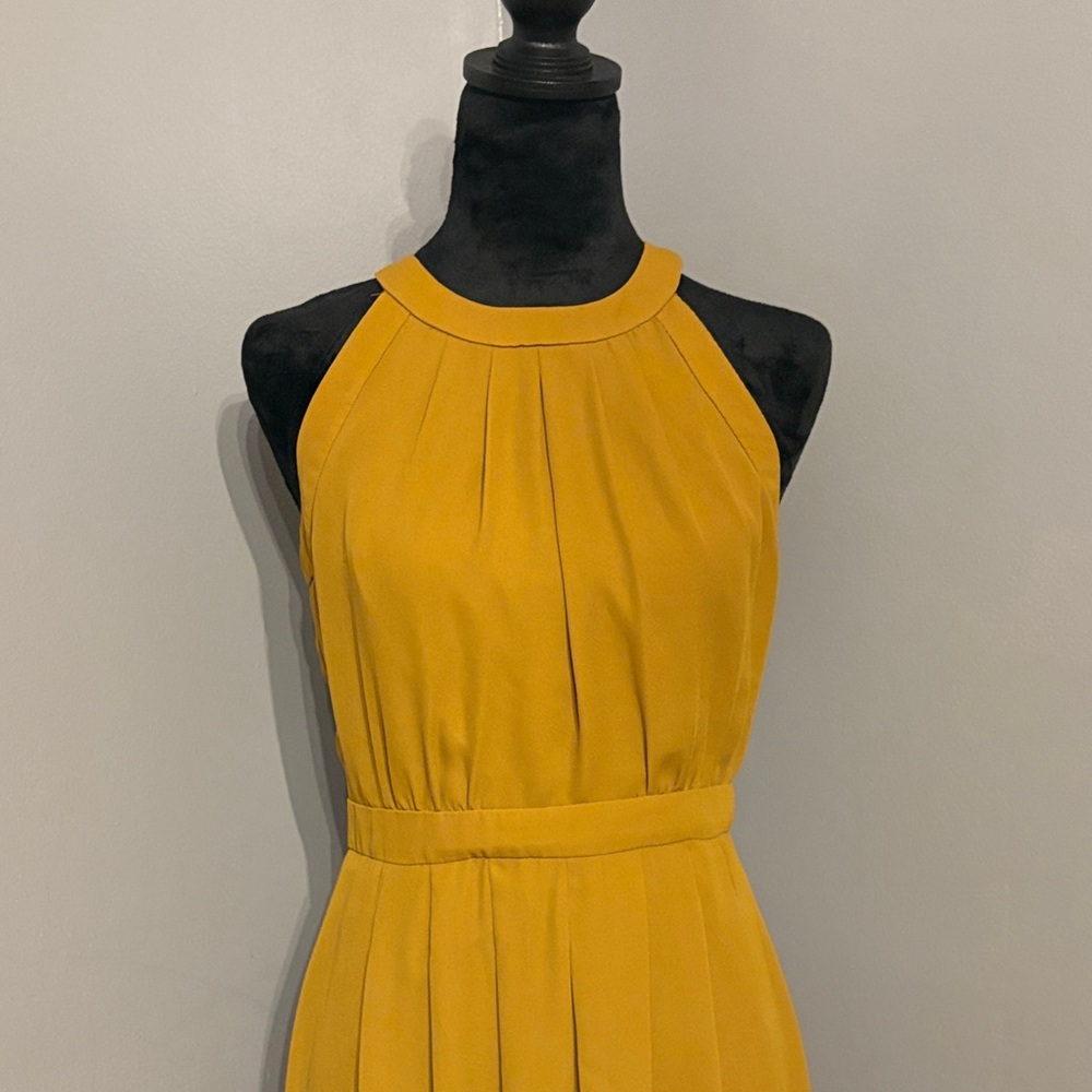 Banana Republic Mustard Midi Dress